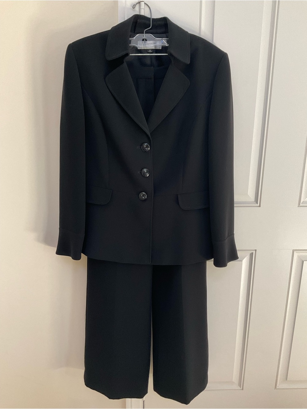 Classic Tahari Black Pant Suit